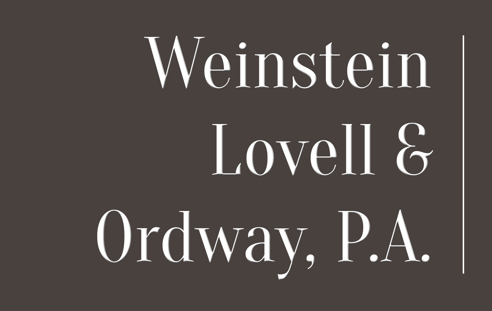 Weinstein, Lovell & Ordway, P.A. logo